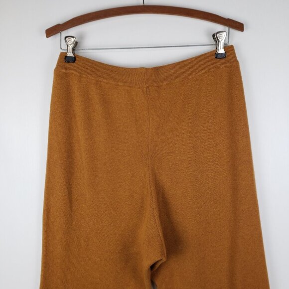 Alex Mill Chris Sweater Pants Pull On Merino Wool Blend Mustard Cropped Size L - Picture 4 of 7